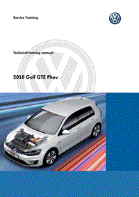 2018大众GolfGTE PHEV 技术培训教材资料SSP537