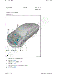 2018年迈腾-安装位置 汽车前部的控制单元