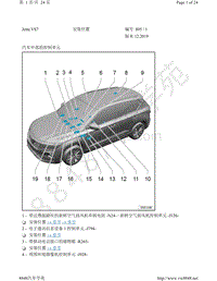 2022年捷达VS7电路图-安装位置 汽车中部的控制单元