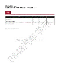 2019年捷豹XJ维修手册-发电机调节器 规格-5.0增压升汽油机