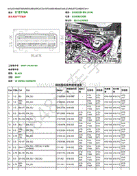 2014年路虎揽胜运动版L494端子图-C1E116A 发动机控制 模块 ECM 