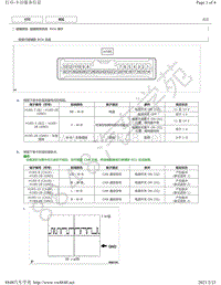 2013-2019年雷克萨斯CT200H电脑端子图-碰撞预测系统ECU端子图