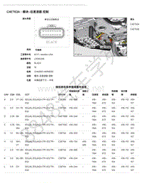 2018年路虎揽胜运动版L494电脑端子图-C4ET63A - 模块-后差速器 控制