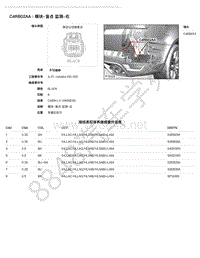 2018年路虎揽胜运动版L494电脑端子图-C4RB02AA - 模块-盲点 监测-右