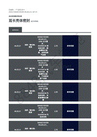 2020年路虎星脉L560维修手册-自动变速器 延长壳体密封