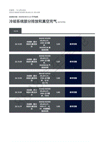 2020年路虎星脉L560维修手册-汽油机冷却2.0L 冷却系统部分排放和真空充气