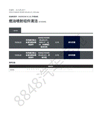 2020年路虎星脉L560维修手册-加油和控件柴油机2.0L 燃油喷射组件清洁