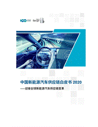 2020中国新能源汽车供应链白皮书（罗兰贝格）