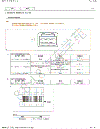 2020年雷克萨斯UX300e针脚图-前摄像机系统 ECU 端子图