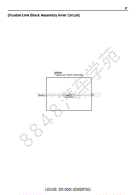 2012年雷克萨斯ES300H-保险丝盒总成内部电路