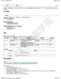 2020年雷克萨斯UX300e混合动力控制系统故障代码DTC-P274A1C P274A1F