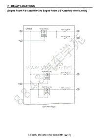  2008年-2010年雷克萨斯RX350 RX270-机舱RB总成和机舱JB总成内部电路