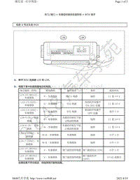 2013年-2014年雷克萨斯LX570和LX460针脚图-车厢后栏板闭合器ECU端子图