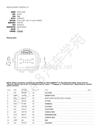 2010年JEEP COMMANDER 吉普指挥官控制模块端子图-MODULE-FRONT CONTROL C2