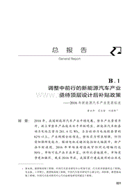 中国新能源汽车发展报告2017 495页