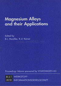 Magnesium Alloys and their Applications