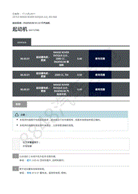 2019年路虎极光L538发动机维修手册-303-06B 起动机