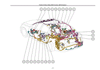 2007年-2009年雷克萨斯LS600H-零件在车身中的位置（RHD从2009年11月开始生产）-F-P6