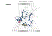 2012年-2014年雷克萨斯LS600h座椅零件位置（左驾驶车型 前排座椅 2012 年 9 月之后生产）-P2