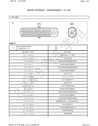 2009年-2010年雷克萨斯GX460针脚图车辆稳定控制系统ECU端子图