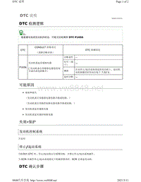 2019年-2020年日产骐达HR16DE发动机故障代码-P1656说明