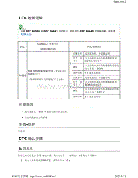 2019年-2020年日产骐达HR16DE发动机故障代码-P0520说明