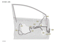 2019年-2020年日产骐达电路图-前门线束（左侧）