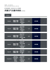 2020年路虎发现神行L550维修手册-303-14A 柴油机2.0L-质量空气流量传感器