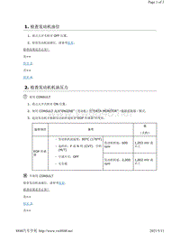 2019年-2020年日产骐达HR16DE发动机故障代码-P0524诊断步骤