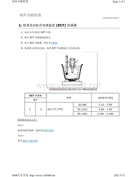 2019年-2020年日产骐达HR16DE发动机故障代码-P0116功能部件检查