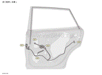 2019年-2020年日产骐达电路图-后门线束（右侧）