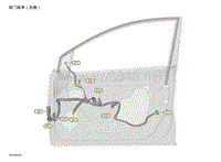 2019年-2020年日产骐达电路图-前门线束（右侧）
