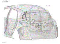 2019年-2020年日产骐达电路图-后背门线束