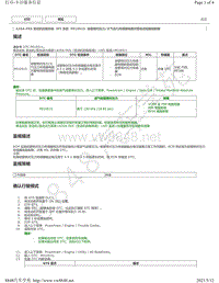 2019年丰田亚洲龙A25A-FKS发动机故障代码DTC- P010515维修说明