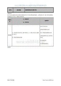 2019年斯巴鲁BRZ故障代码-仪表系统DTC-B1500