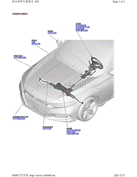 2019年-2020年本田雅阁维修手册（ACCORD-4D车型）-转向部件位置索引