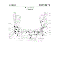 2013年比亚迪思锐原厂维修电路图-4.12 前横梁线束
