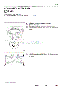 2004年丰田卡罗拉服务手册-combination meter