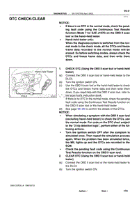 2004年丰田卡罗拉服务手册-dtc clear and check