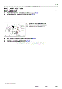 2004年丰田卡罗拉服务手册-fog lamp left2