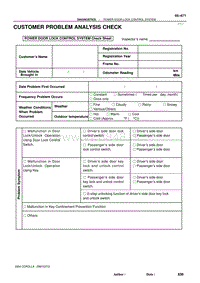 2004年丰田卡罗拉服务手册-customer problem analysis check