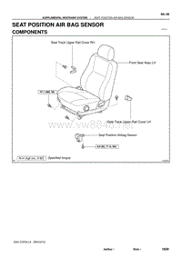 2004年丰田卡罗拉服务手册-seat position air bag sensor1