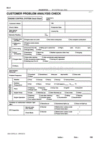 2004年丰田卡罗拉服务手册-customer problem analysis check