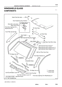 2004年丰田卡罗拉服务手册-windshield glass1