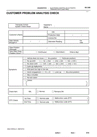 2004年丰田卡罗拉服务手册-customer problem analysis check