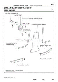 2004年丰田卡罗拉服务手册-side airbag sensor1