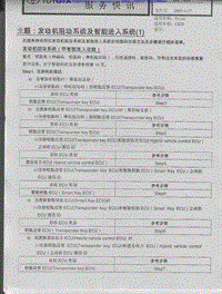 丰田智能及最新钥匙注册通报 2007