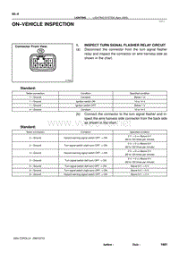 2004年丰田卡罗拉服务手册-on vehicle inspection