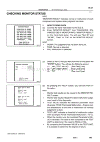 2004年丰田卡罗拉服务手册-checking monitor system