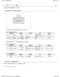 2015年丰田埃尔法针脚图-滑动天窗系统 ECU 端子图